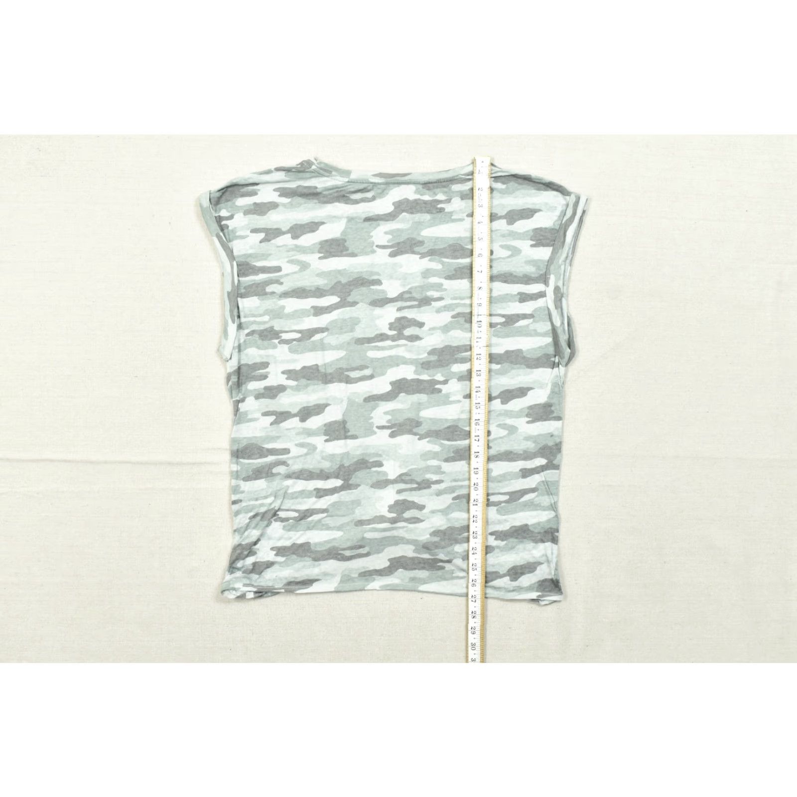 Lucky Brand Lucky Brand T-Shirt Womens 1X Plus Gray Camouflage Short Sleeve Front Knot Tee Embroidered Cotton Pullover Round Neck Casual All Season Size 40" / US 18 - 4 Thumbnail