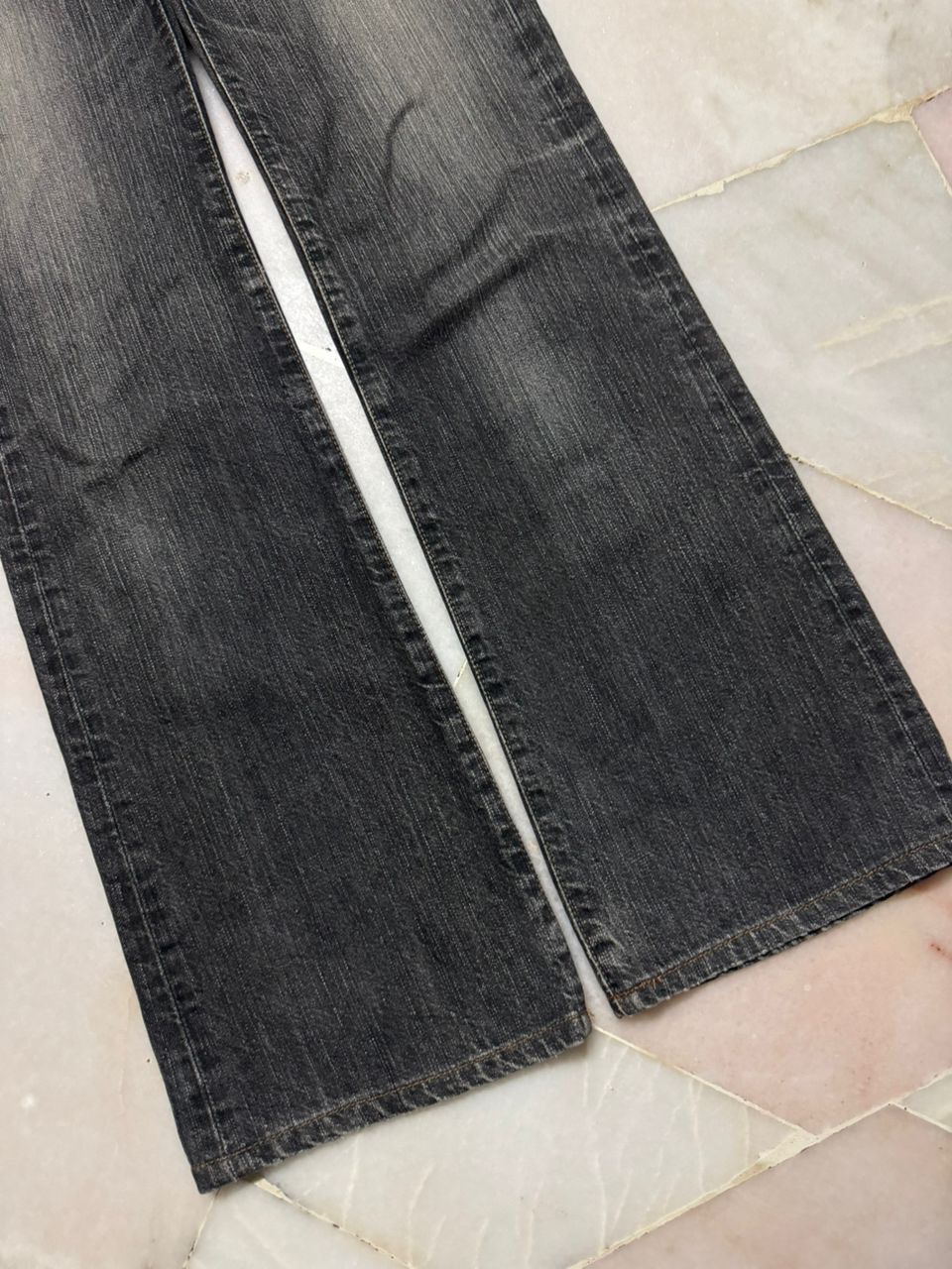 Edwin 💥503 Bootcut💥Vintage Edwin Rebel Sand Washed Dark Denim Jean Size US 27 - 8 Thumbnail