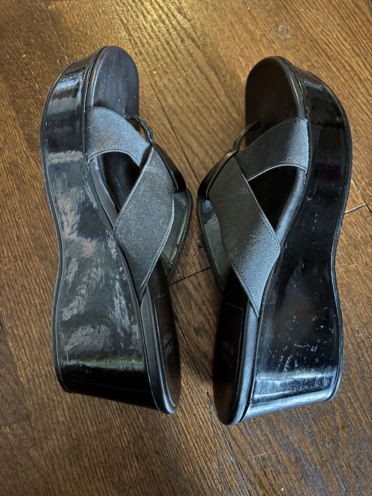 Stuart Weitzman NEW Stuart Weitzman Black Patent Leather Platforms 7 Size US 7 / IT 37 - 4 Thumbnail