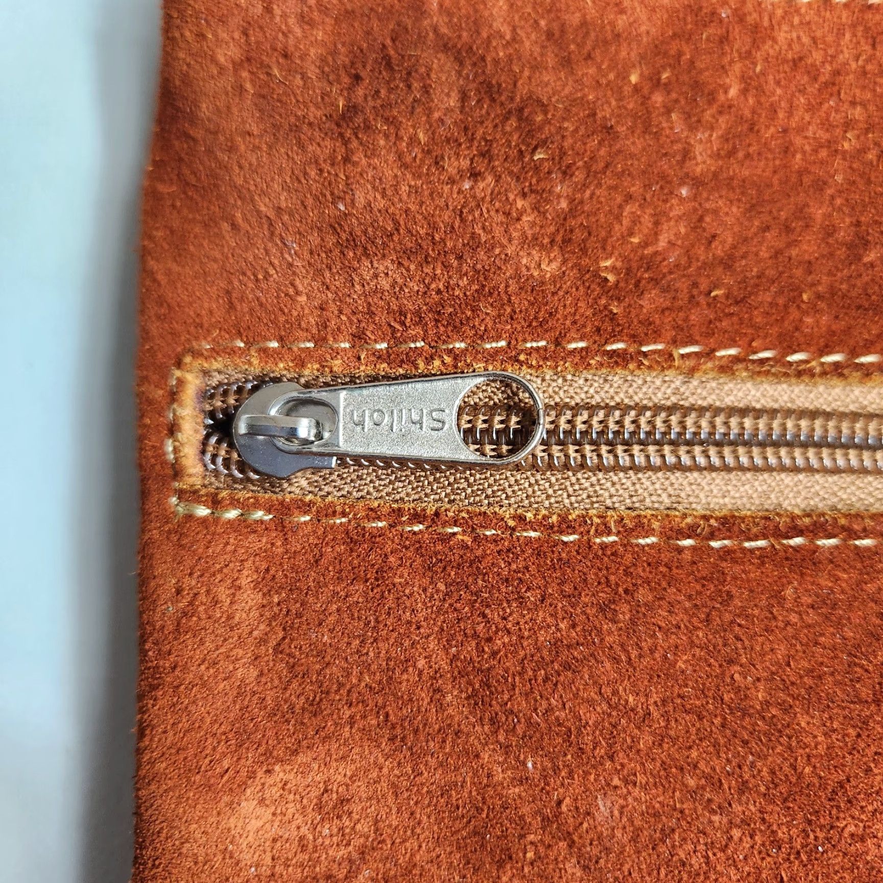 Vintage Shiloh Womens Boho Brown Suede Floral Embroidered Small Crossbody Bag Size ONE SIZE - 5 Thumbnail