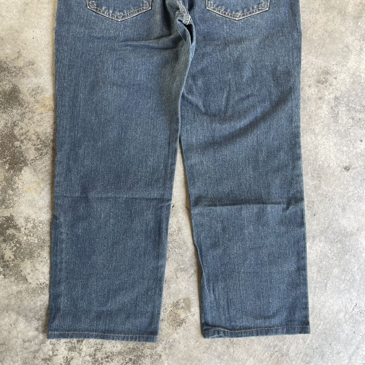 Edwin 🔥Vintage Edwin 404 Japan Made Ripped Dark Blue Denim Jeans Size US 38 / EU 54 - 6 Thumbnail