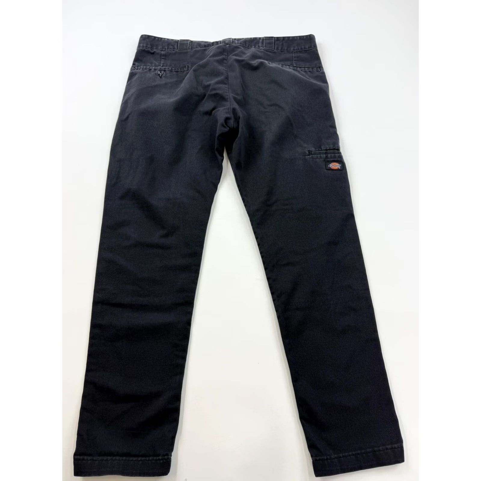 Dickies Dickies Pants Mens 36x29 Black Skinny Straight Canvas Double Knee Workwear Size US 36 / EU 52 - 6 Thumbnail