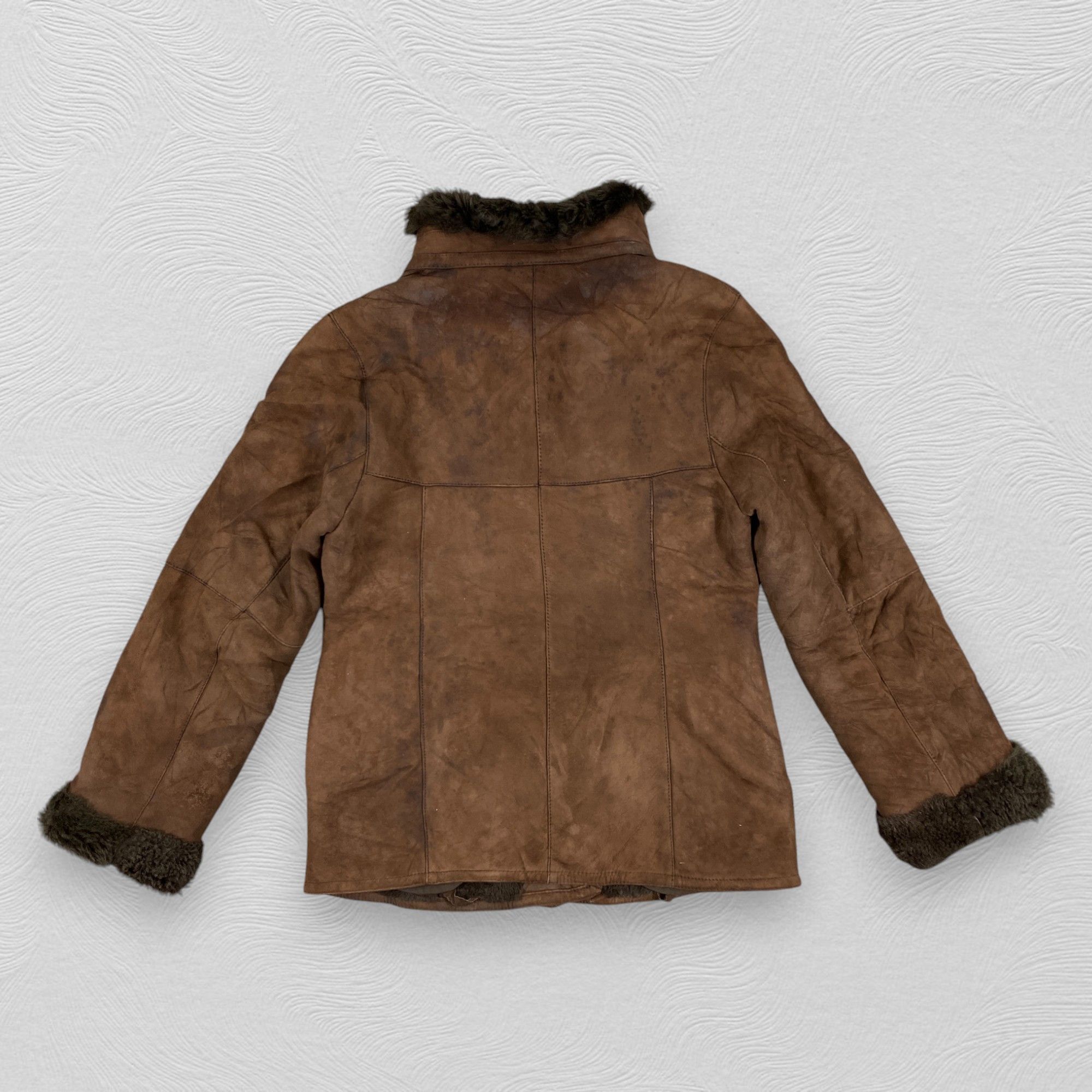 If Six Was Nine Vintage Leather Faux Fur Jacket- J419 Size S / US 4 / IT 40 - 2 Thumbnail