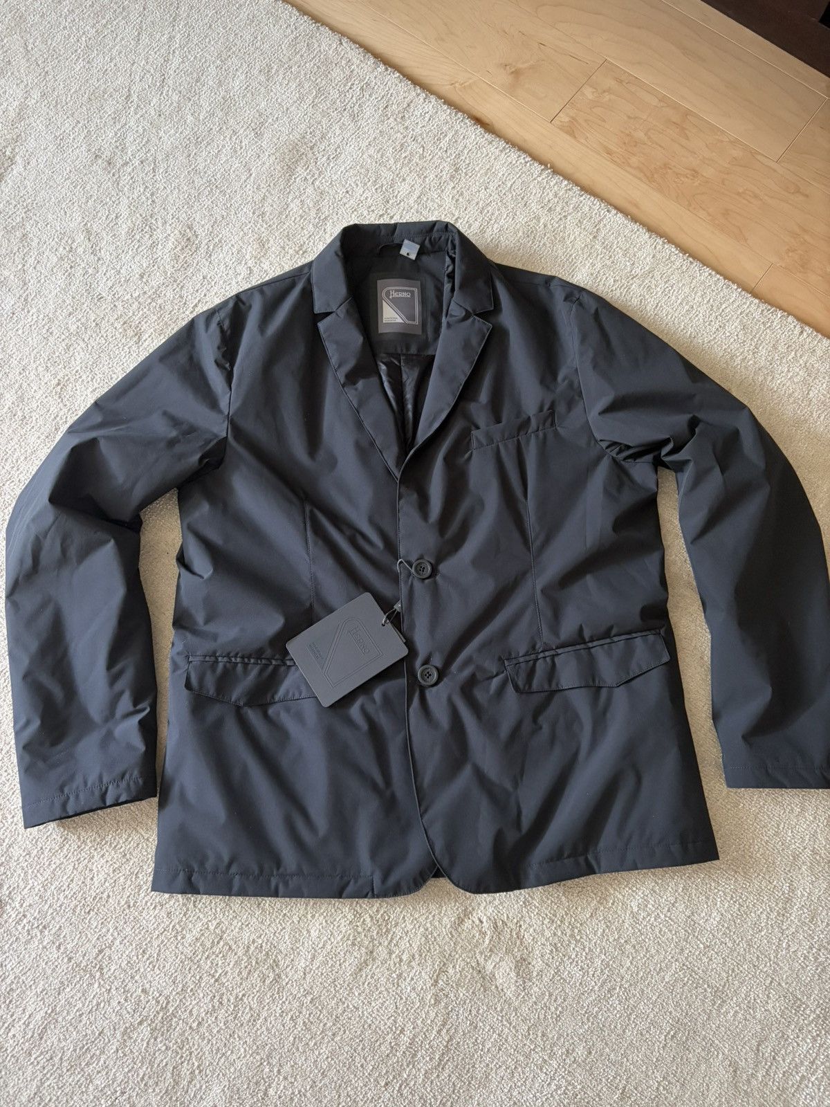 Herno Herno mens sport jacket 52 waterproof navy NWT Size US L / EU 52-54 / 3 - 7 Thumbnail