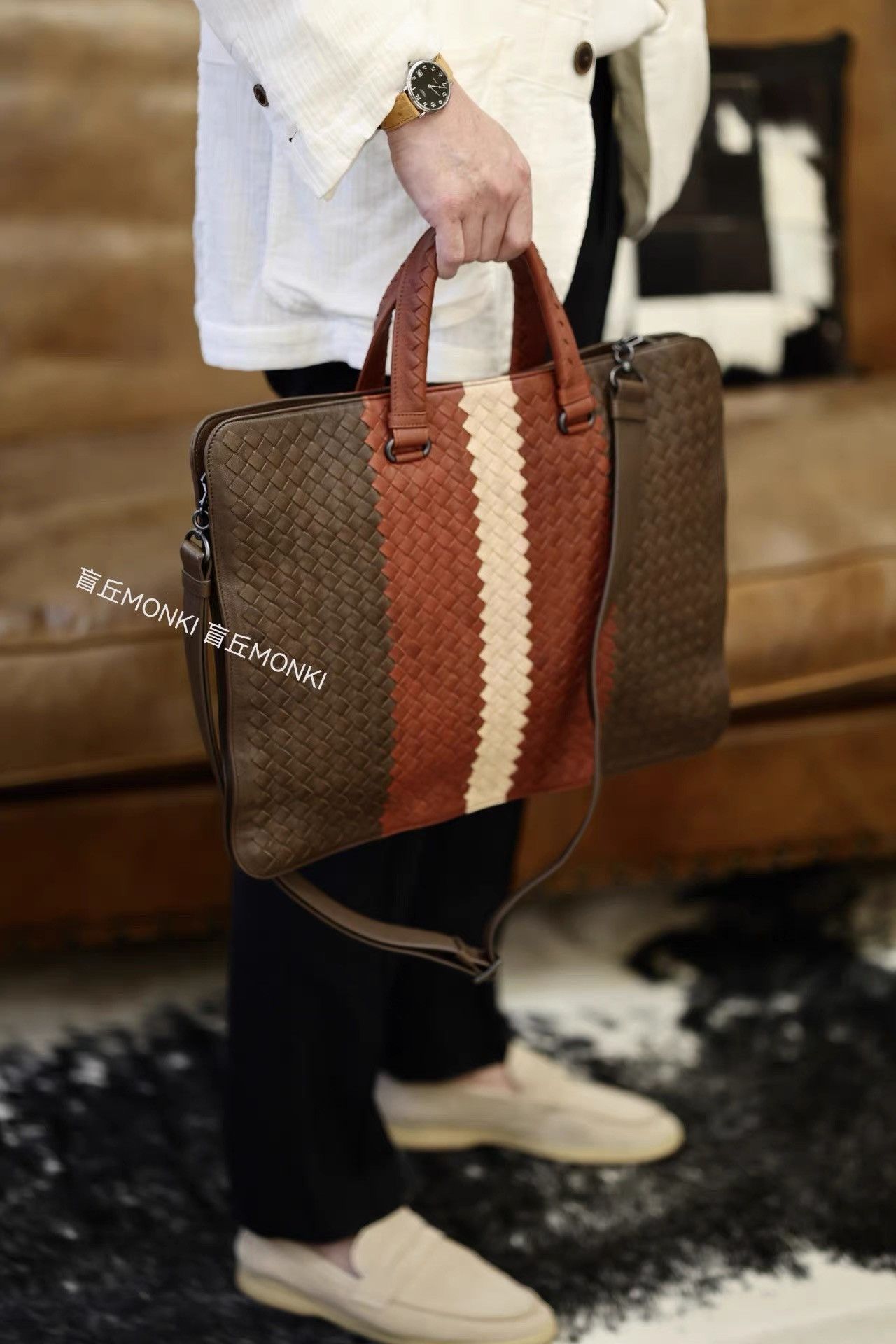 Bottega Veneta Bottega Veneta Intrecciato Calfskin Shoulder Bag K32 Size ONE SIZE - 7 Thumbnail