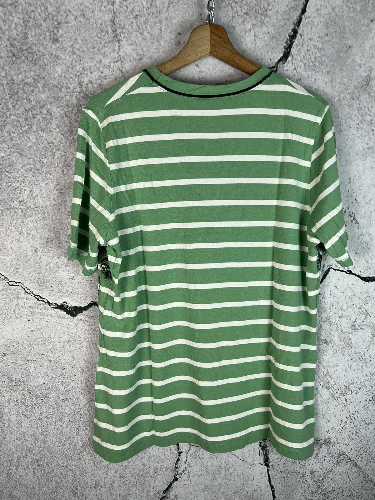 Affliction Rare striped Chains Cross Tee Y2K Affliction Style Size US L / EU 52-54 / 3 - 2 Thumbnail