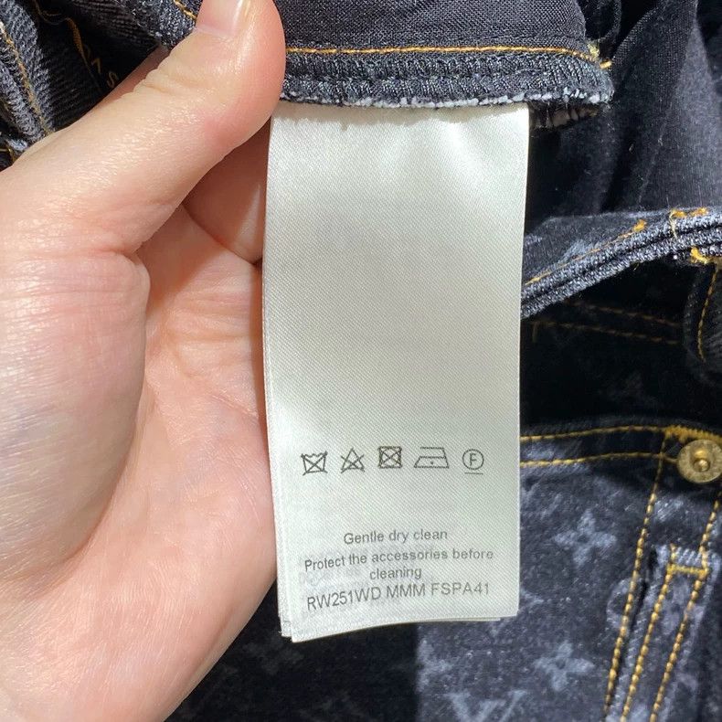 Louis Vuitton Louis Vuitton 25ss latest presbyopic full print jeans Size US 34 / EU 50 - 4 Thumbnail