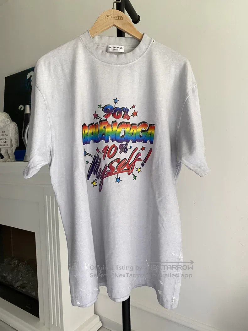 Balenciaga Balenciaga Distressed Graffiti Letter Print Short Sleeve Size US XS / EU 42 / 0 - 1 Thumbnail