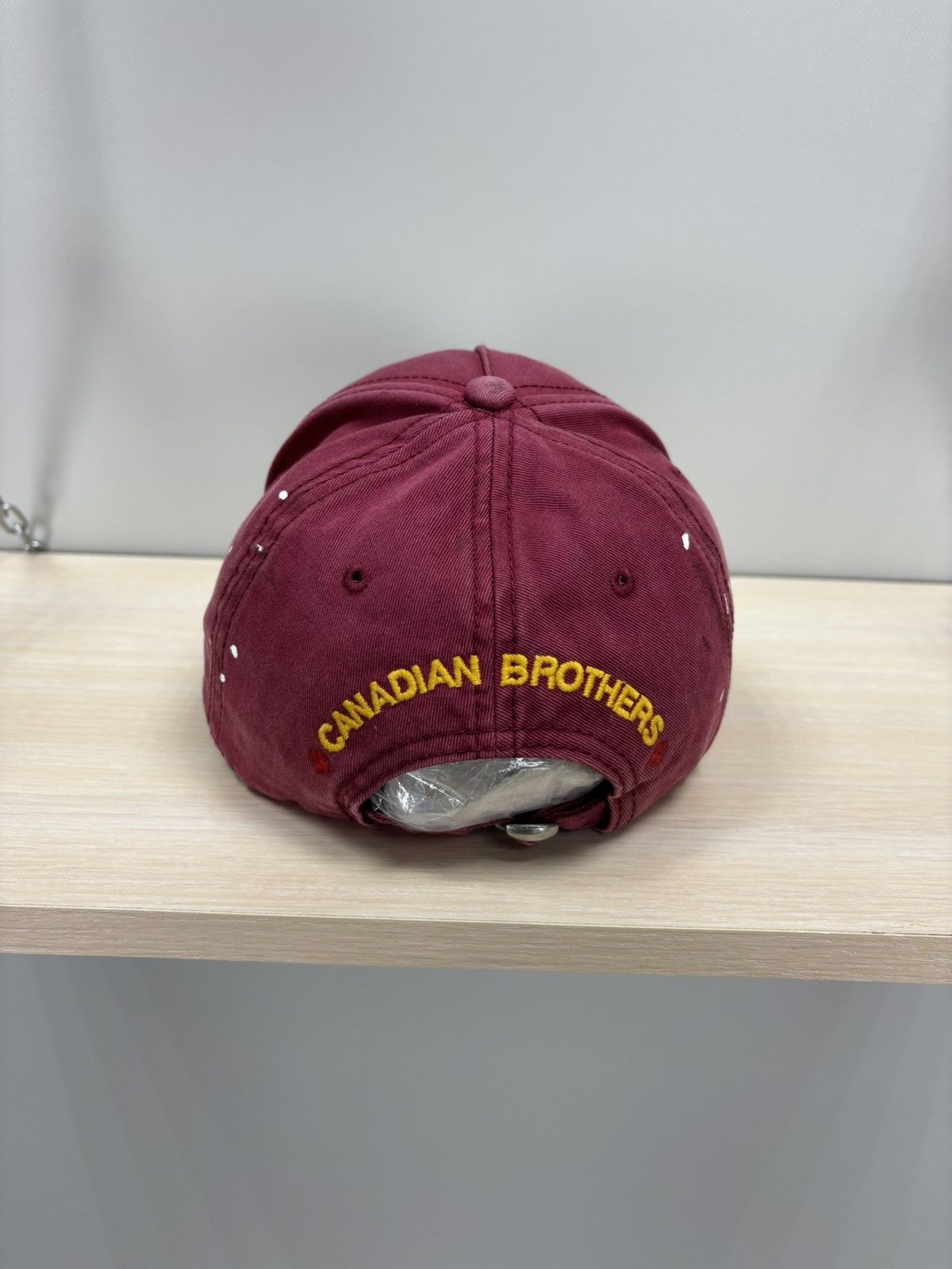 Dsquared2 Mens cap Dsquared2 Color Burgundy Size ONE SIZE - 5 Thumbnail