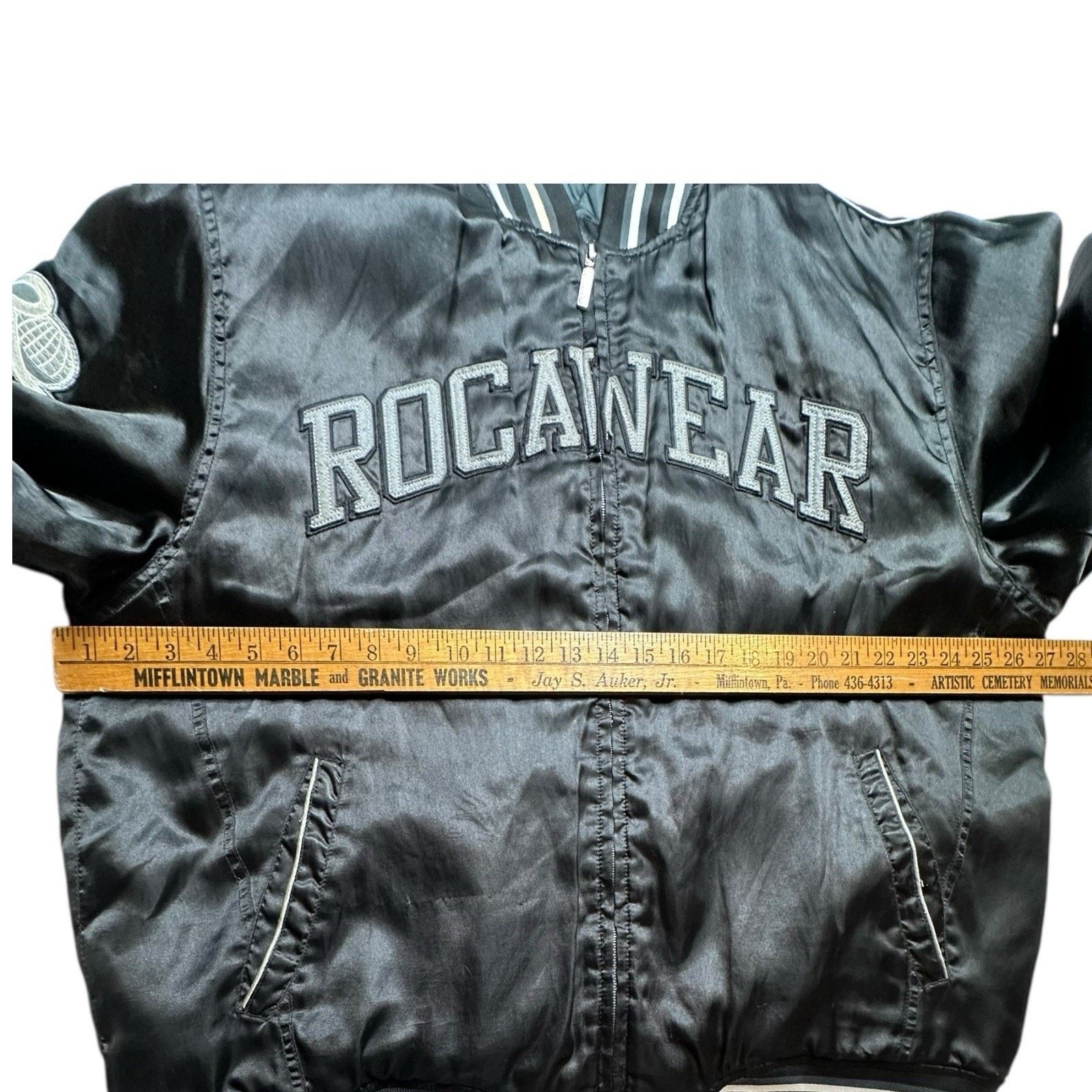 Rocawear Vintage Rare 2000’s Y2K Rocawear Bomber Satin Jacket 2XL Size US XXL / EU 58 / 5 - 7 Thumbnail