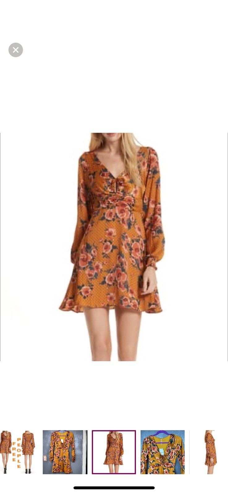 Free People Free People Morning Light floral Mini Dress Size XS / US 0-2 / IT 36-38 - 3 Thumbnail