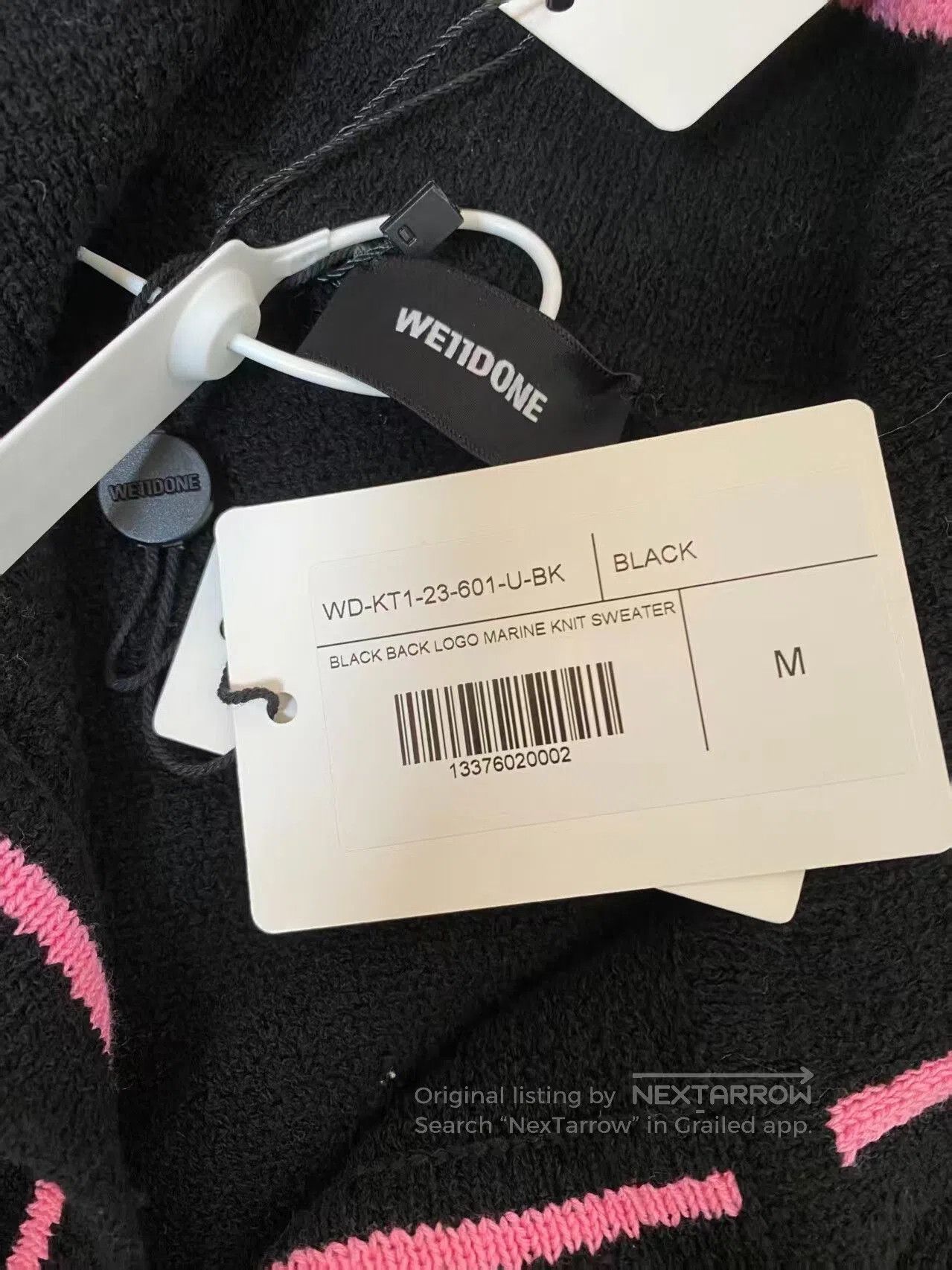 WE11DONE black and pink long sleeve sweater. Size US M / EU 48-50 / 2 - 4 Thumbnail