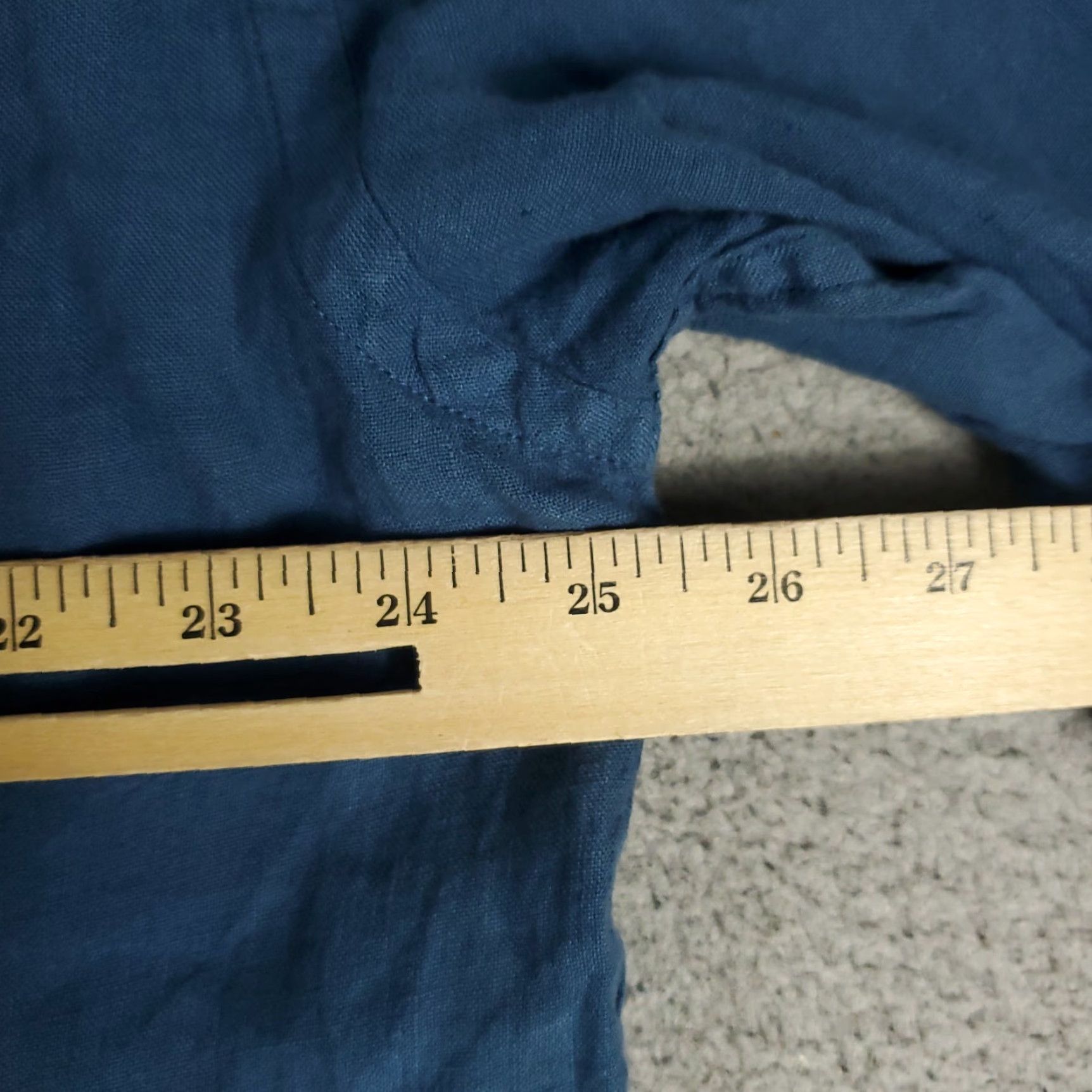 La Martina La Martina Shirt Mens 2XL Blue Linen Button-Up Long Sleeve Casual Business Formal Party/Cocktail Travel Workwear Shirt Mens Size US XXL / EU 58 / 5 - 6 Thumbnail
