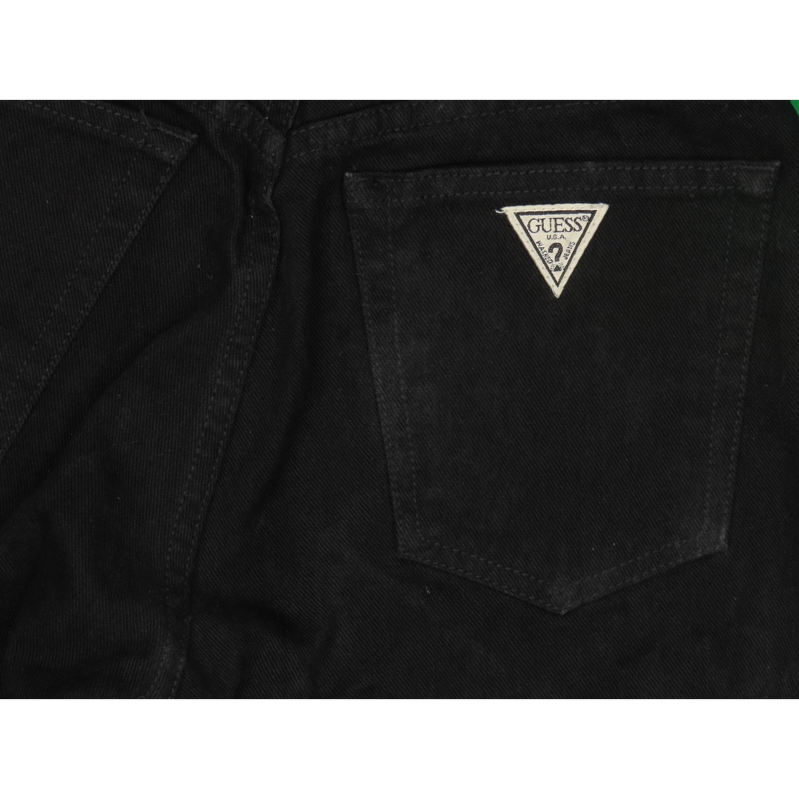 Guess Vintage Guess Slim High Waisted Black Denim Jeans USA 24 Size 24" / US 00 / IT 34 - 9 Thumbnail