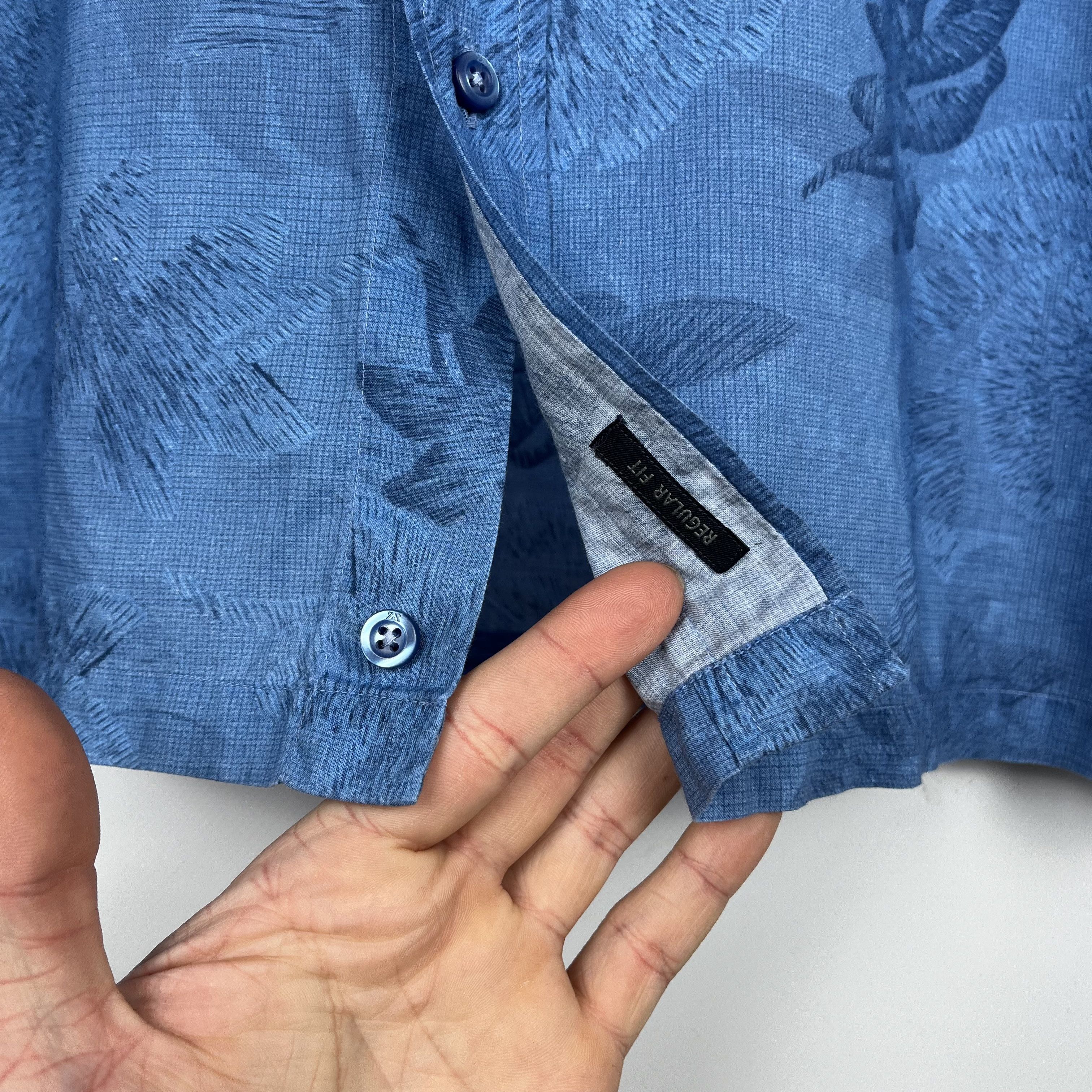 Ermenegildo Zegna Designer Ermenegildo Zegna Button Up Floral Pattern Shirt Size US M / EU 48-50 / 2 - 12 Thumbnail
