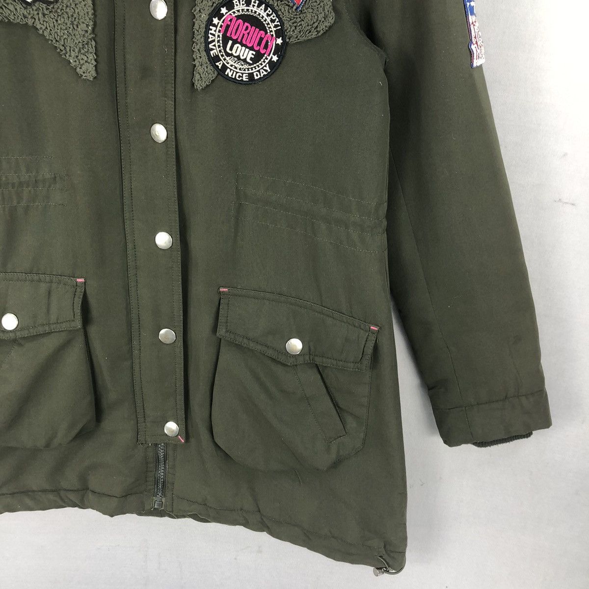 Fiorucci Vintage 00’s Fiorucci Patches Faux Fur Parka Size US XS / EU 42 / 0 - 3 Thumbnail