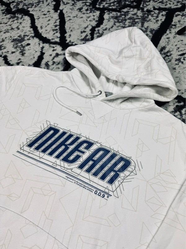 Nike Nike Air hoodie white logo center L Size US L / EU 52-54 / 3 - 3 Thumbnail