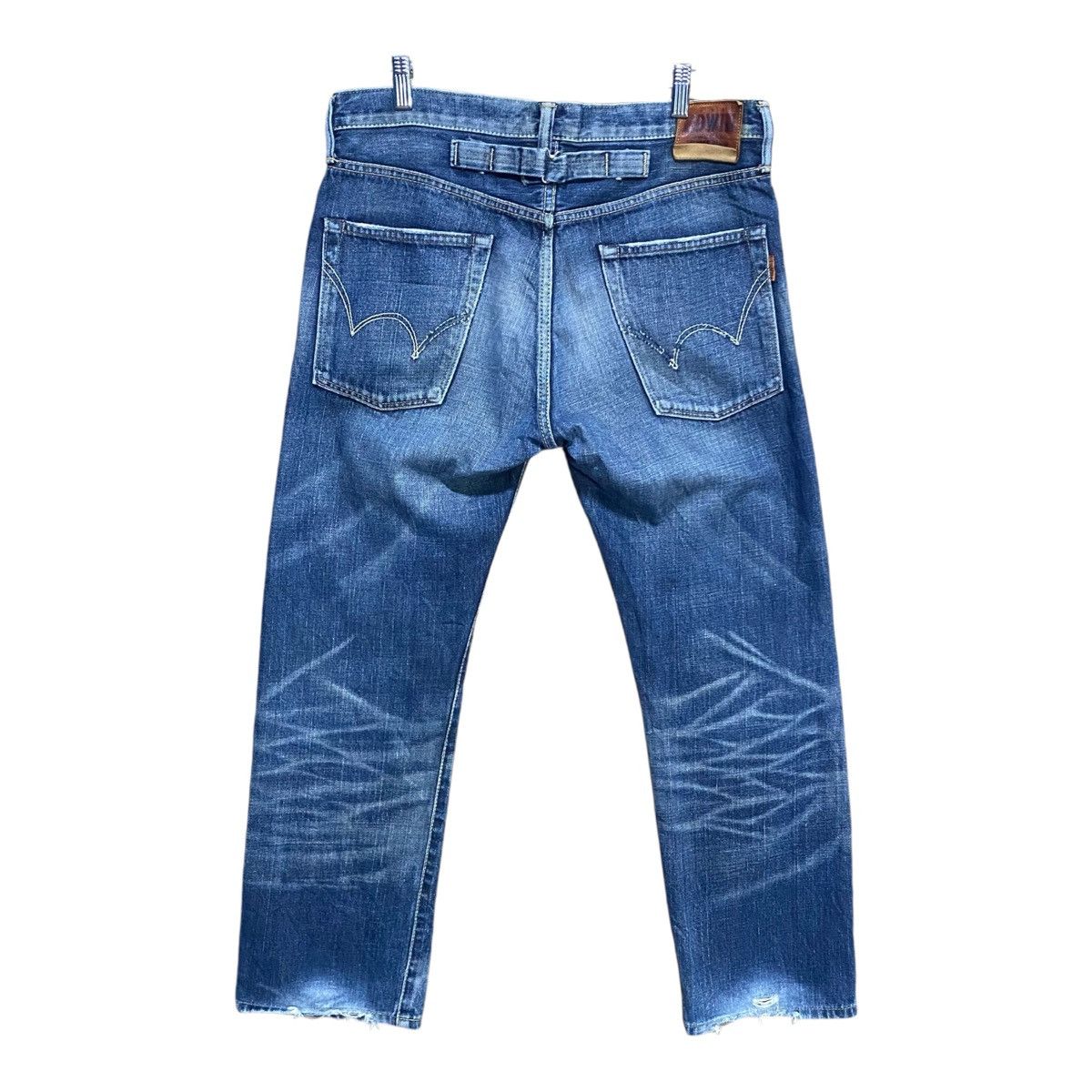Edwin × Jean Edwin 505 Selvage Denim Distressed Jeans Size US 30 / EU 46 - 2 Thumbnail