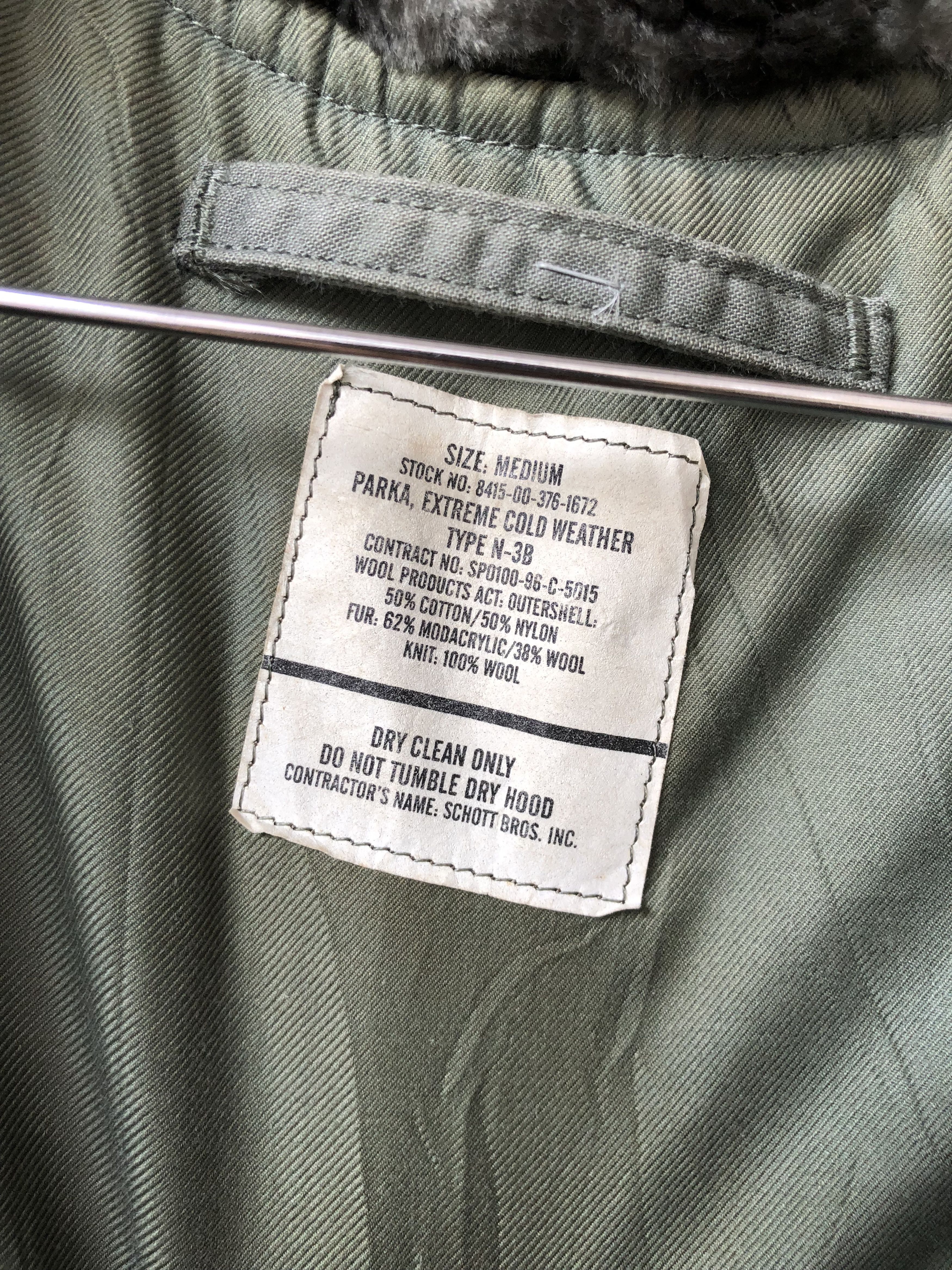 Schott Vtg 80s Schott Military N-3B Cold Weather Parka Size US M / EU 48-50 / 2 - 5 Thumbnail