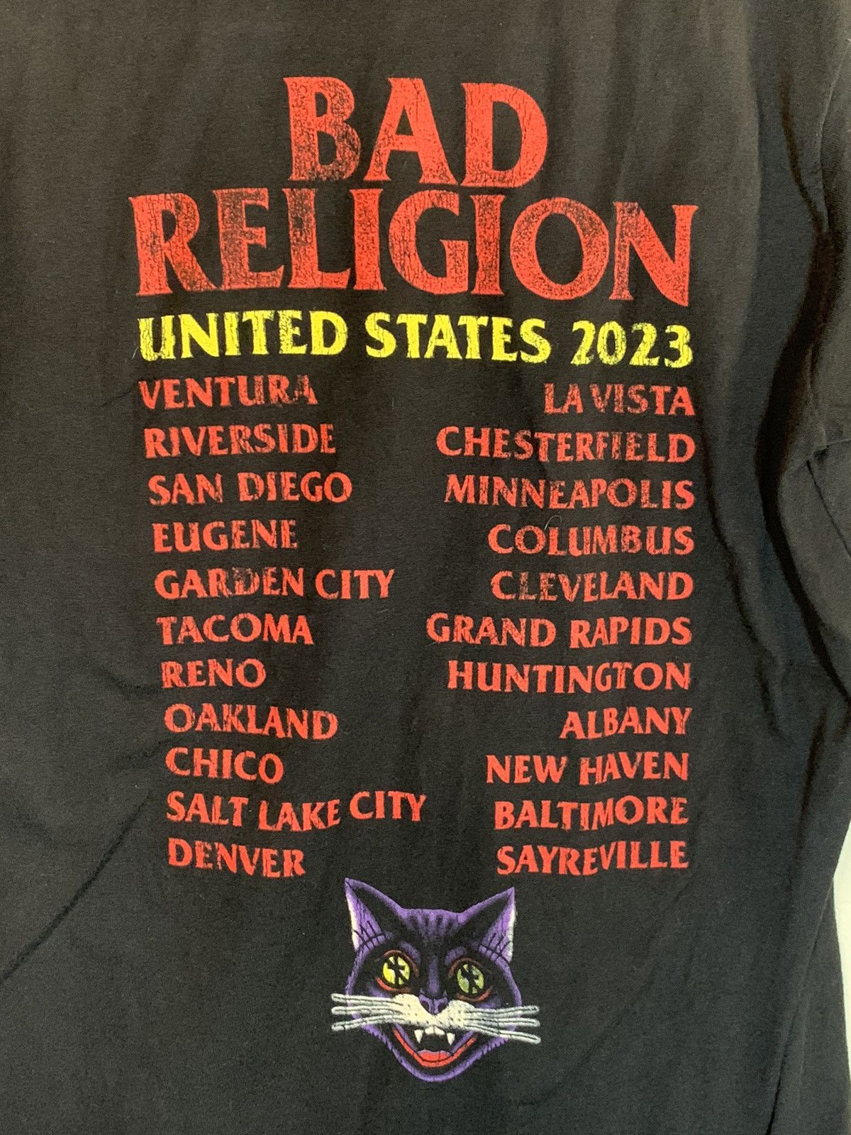Band Tees *RARE* Bad Religion Tour United States 2023 Art T-Shirt - L Size L / US 10 / IT 46 - 4 Thumbnail