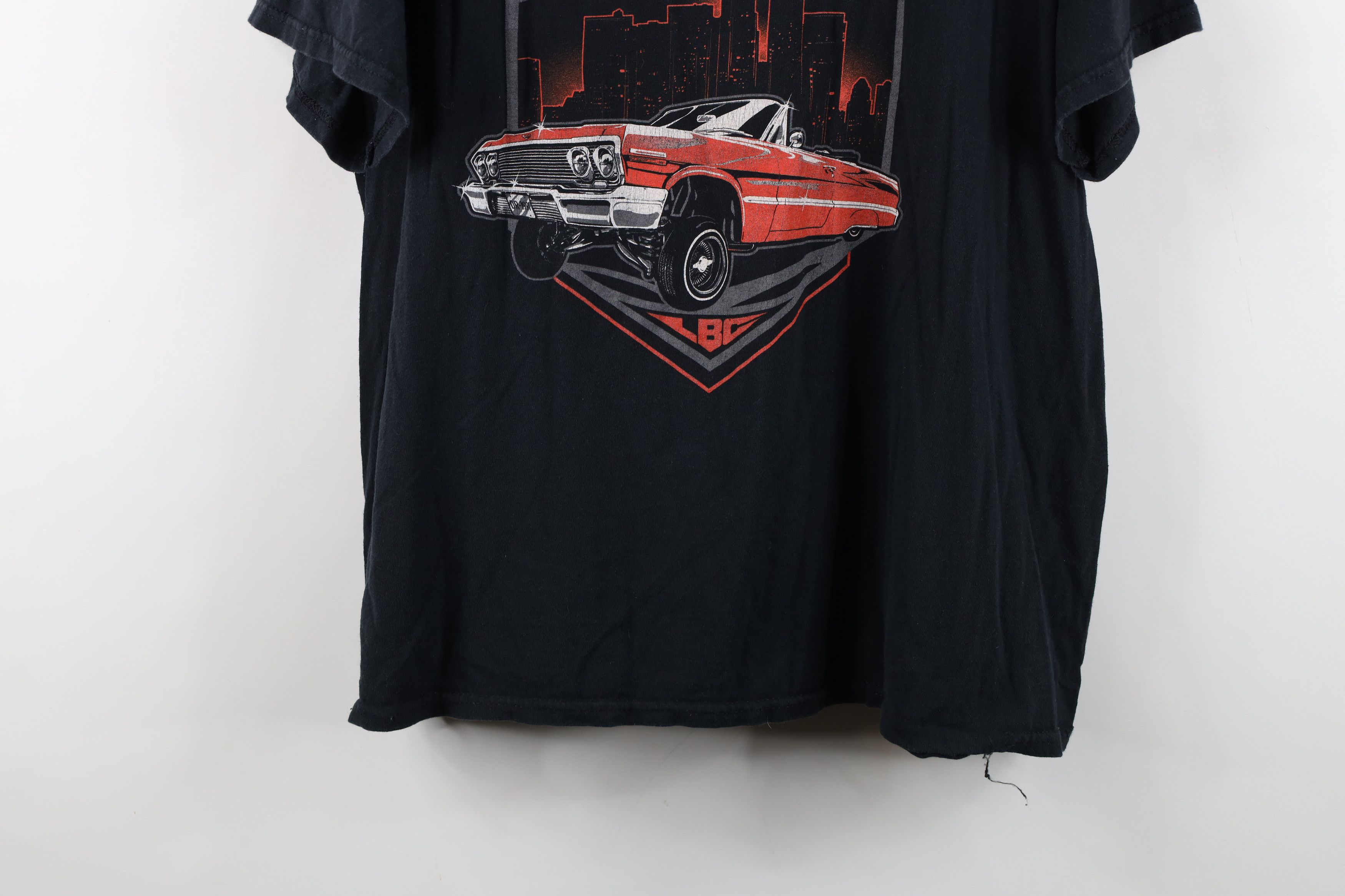 Vintage Retro Y2K Spell Out 213 LBC Death Row Records Rap T-Shirt Size US L / EU 52-54 / 3 - 3 Thumbnail