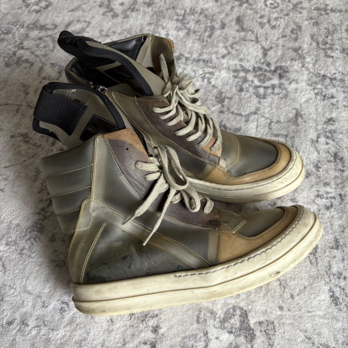 Rick Owens SS21 Phlegethon Translucent Geobasket Sneakers