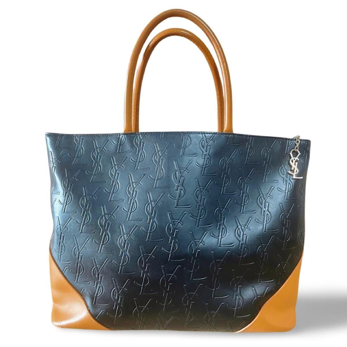 Yves Saint Laurent Vintage Yves Saint Laurent YSL logo embossed tote bag Size ONE SIZE - 1 Thumbnail