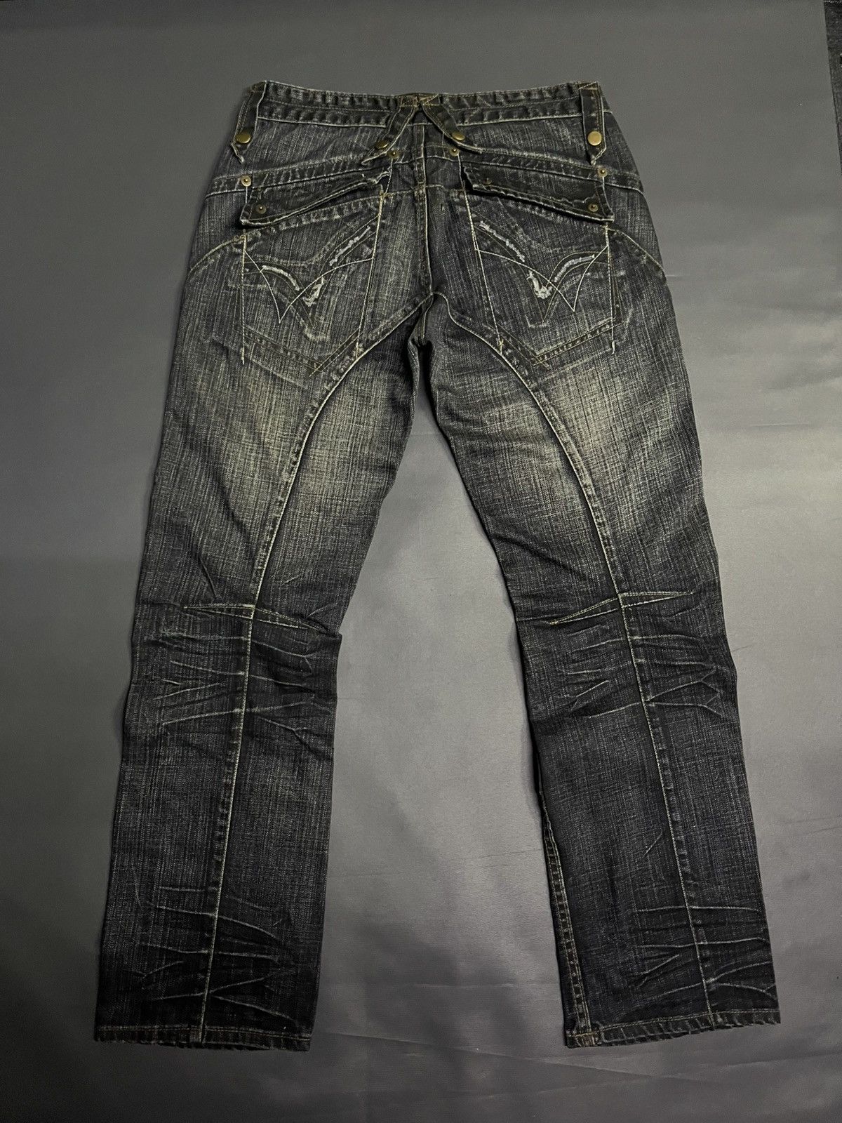 Japanese Brand × Le Grande Bleu (L.G.B.) FLARED RARE PUNK STYLE JAPANESE BRAND DESIGNER JEANS Size US 33 - 2 Thumbnail