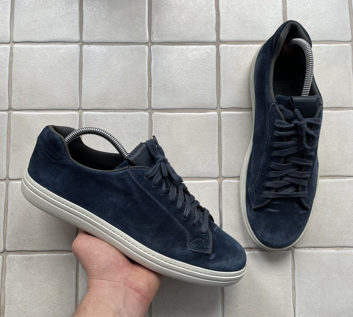 image of Churchs Church’S Suede Classic Dark Blue Sneakers, Men's (Size 9)