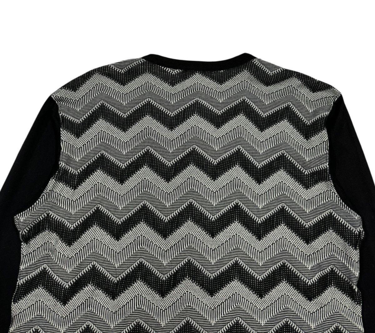 Comme des Garcons Homme × Comme des Garcons Homme Plus AD2016 Comme Des Garcons Hybrid Geometry Striped L/S Tee Size US M / EU 48-50 / 2 - 8 Thumbnail
