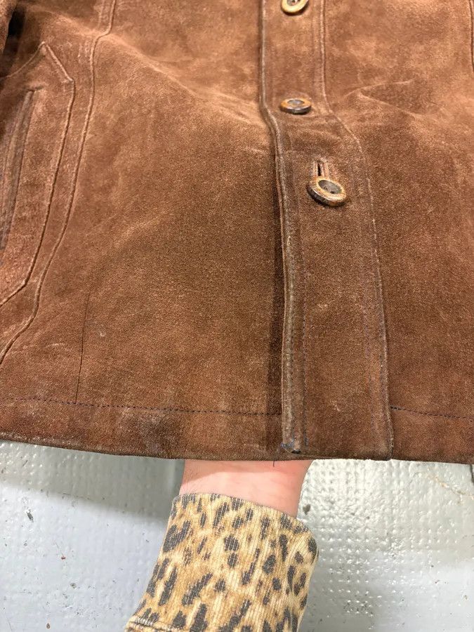 Alexander McQueen 2000s Alexander McQueen Brown Multi-Pocket Suede Leather Jacket Size US L / EU 52-54 / 3 - 10 Thumbnail