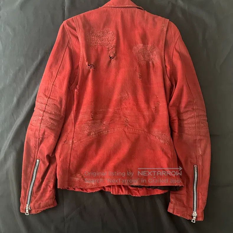 Amiri Amiri Size S Red Suede Jacket Size US S / EU 44-46 / 1 - 2 Thumbnail