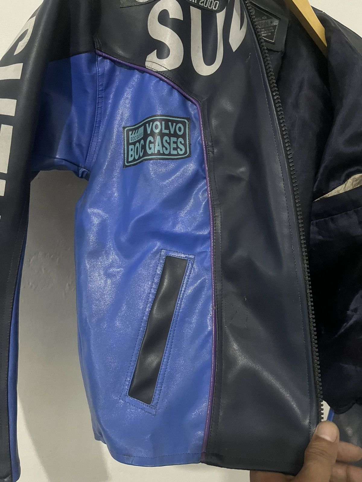 Vintage Fin Fin 2000s Racing Motorcycles Vintage Leather Jacket Size US S / EU 44-46 / 1 - 12 Thumbnail