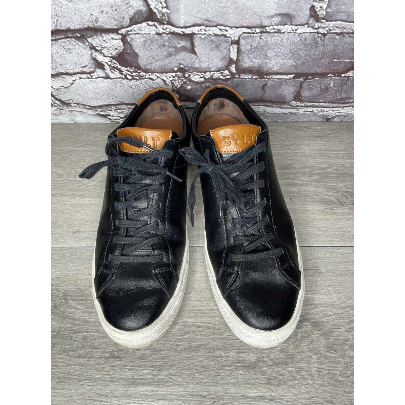 Other BYLT Everyday Shoes Black Leather Lace Up Casual Low Sneaker Size US 9 / EU 42 - 4 Thumbnail