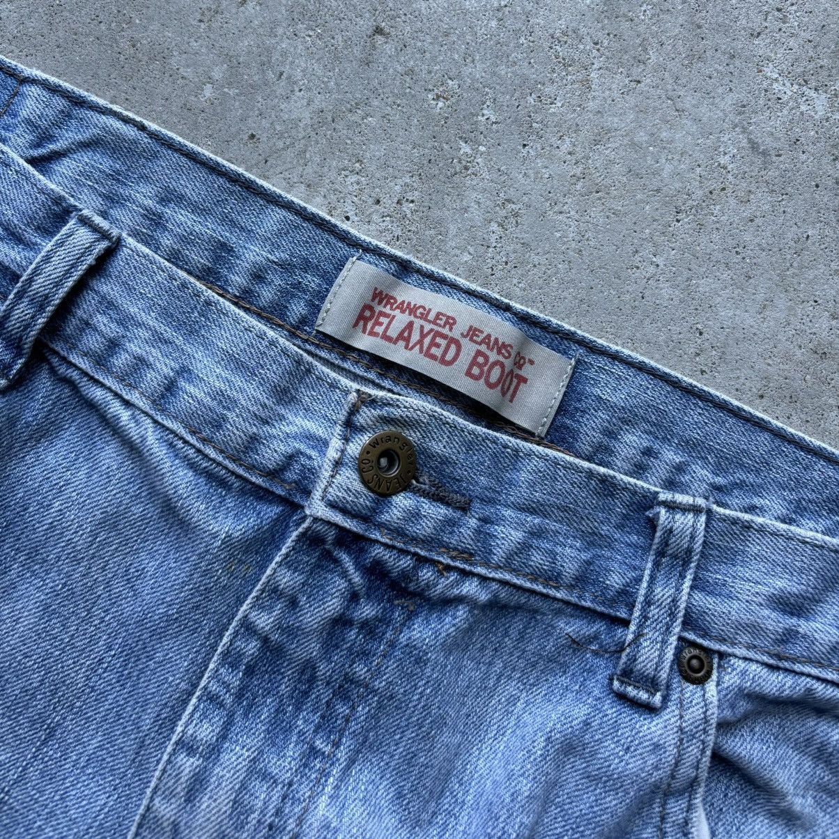 Vintage × Wrangler vintage Y2K WRANGLER BOOTCUT Baggy Distressed Wide Leg jeans Size US 38 / EU 54 - 11 Thumbnail