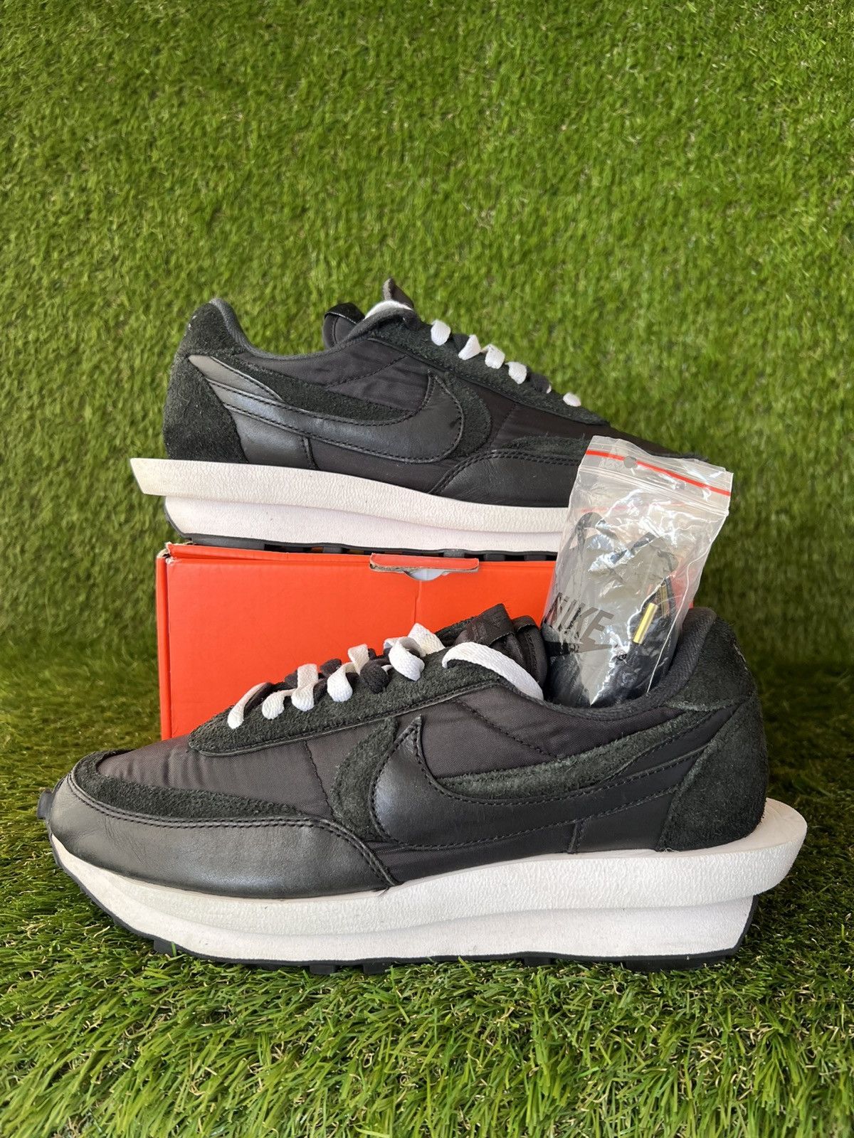 If Six Was Nine × Nike × Sacai Nike Sacai Black Nylon Size US 10.5 / EU 43-44 - 1 Thumbnail
