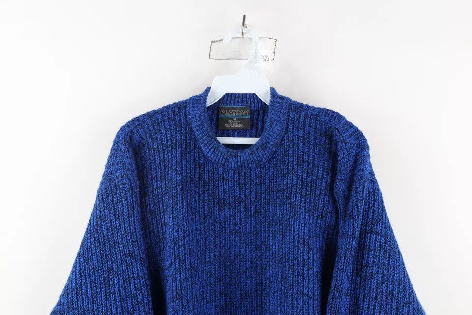 Playboy × Vintage Vintage 80s 90s Playboy Special Edition Ribbed Knit Sweater Size US M / EU 48-50 / 2 - 2 Thumbnail