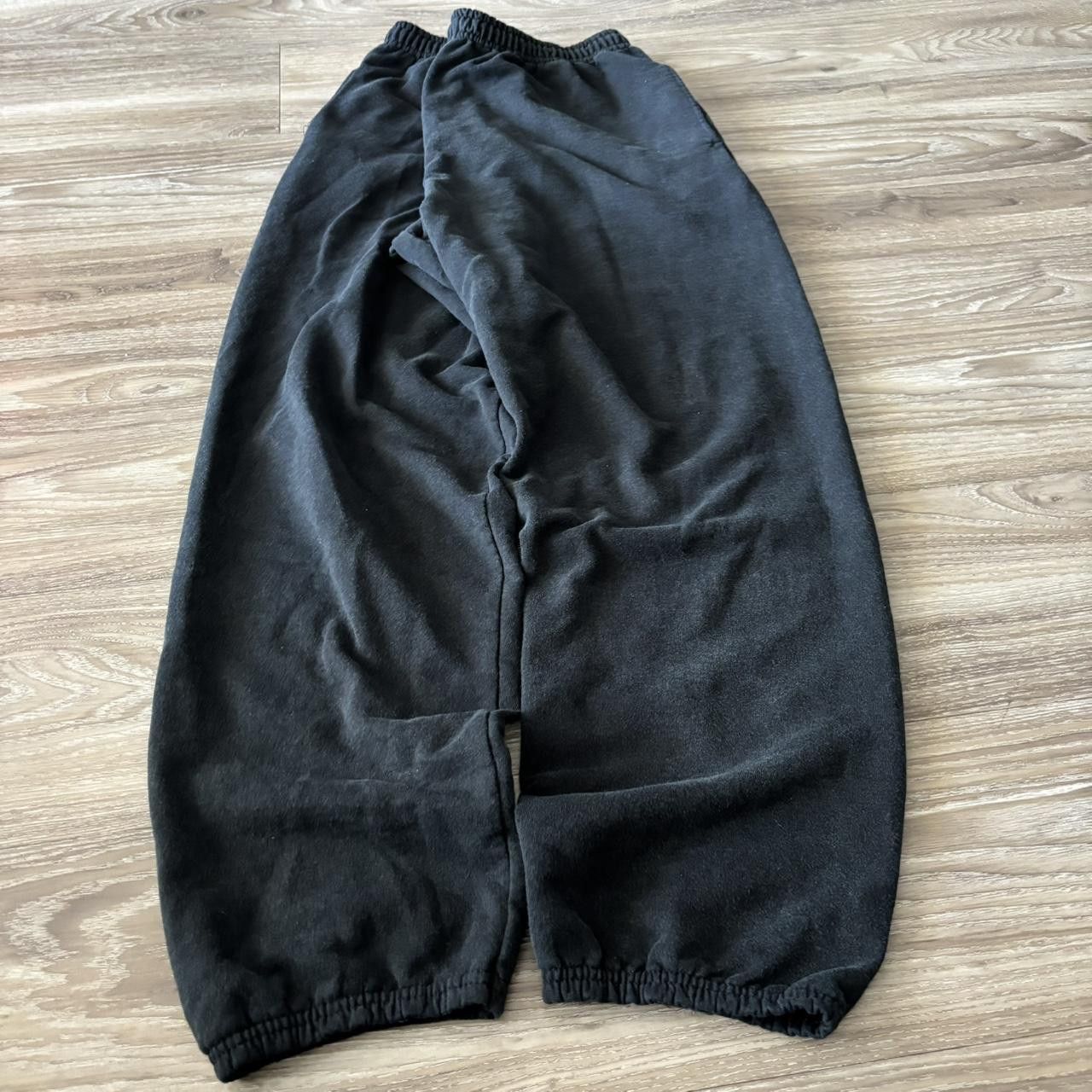 Japanese Brand Crazy Vintage Y2K/2000s Black Essential Sweatpants! Fits M Size US 32 / EU 48 - 3 Thumbnail