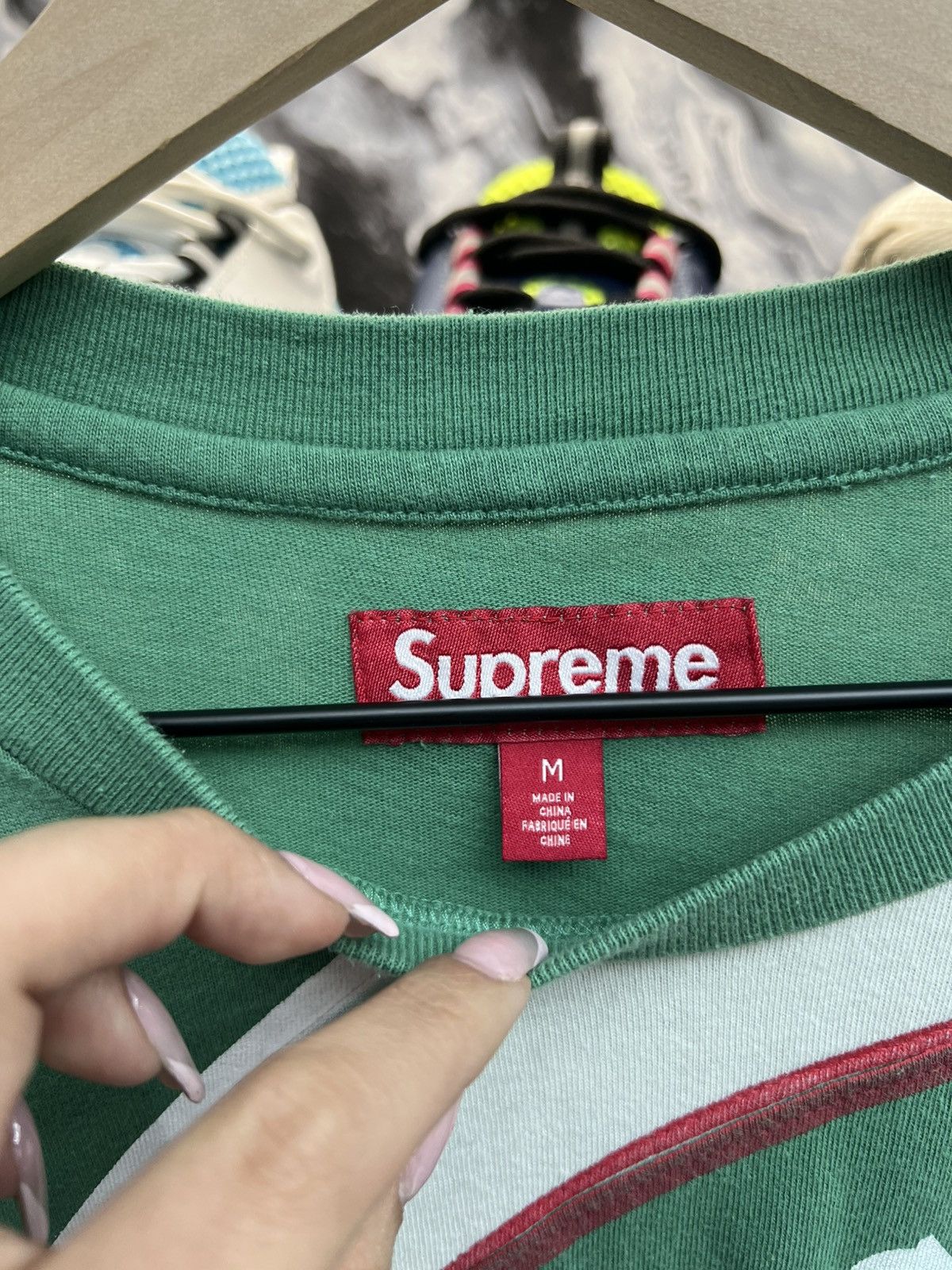Supreme Supreme Green Tee Shirt Size US M / EU 48-50 / 2 - 7 Thumbnail