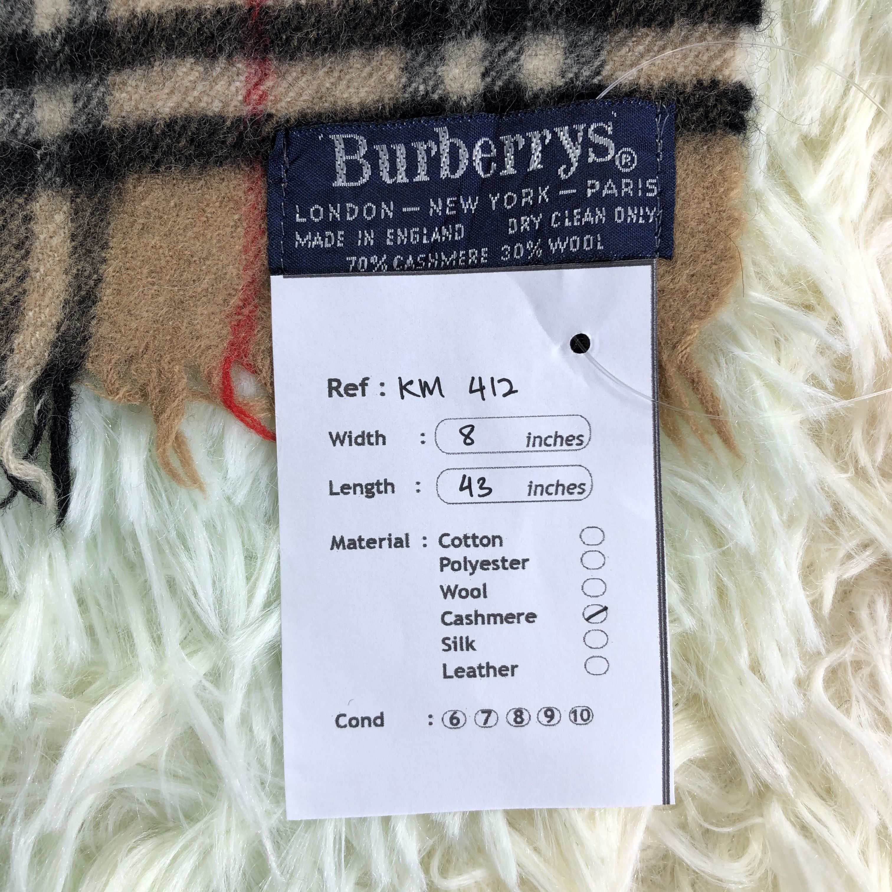 Burberry × Vintage Burberry Scarf / Muffler / Neckwear - KM412 Size ONE SIZE - 6 Thumbnail