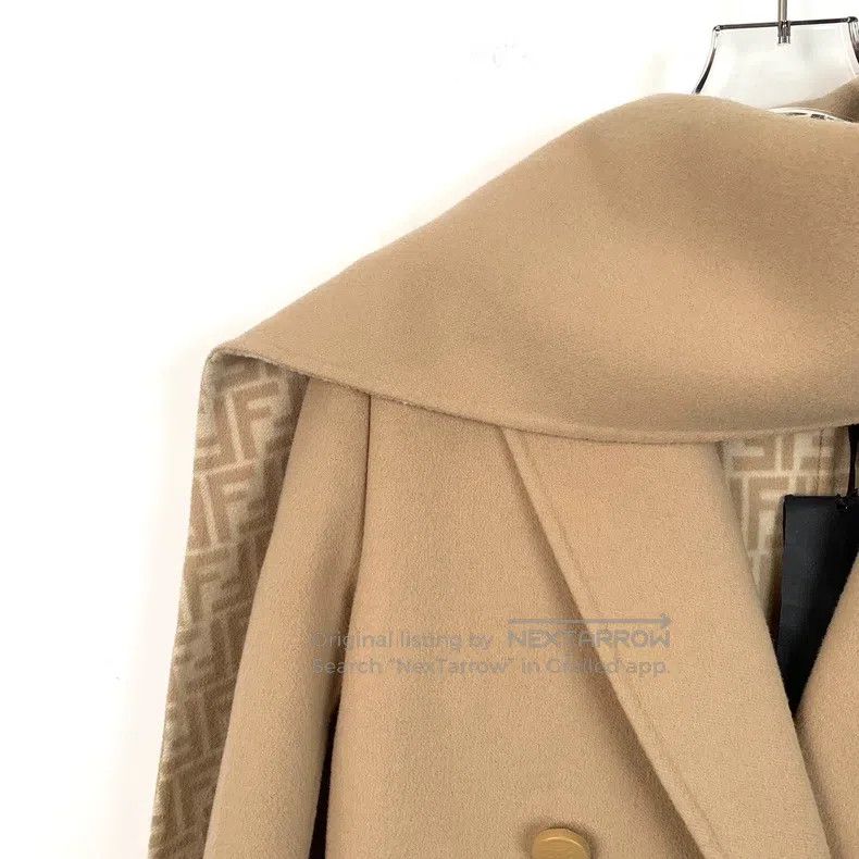Fendi Fendi Wool collar double-breasted coat Size XXS / US 00 / IT 34 - 3 Thumbnail