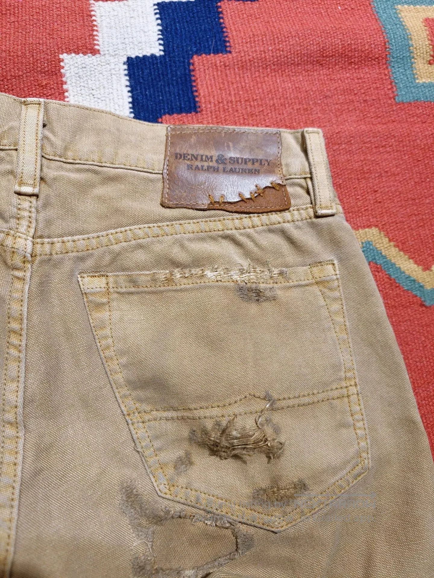 RRL Ralph Lauren RRL Ralph Lauren Distressed Worker Pants. Size US 30 / EU 46 - 8 Thumbnail