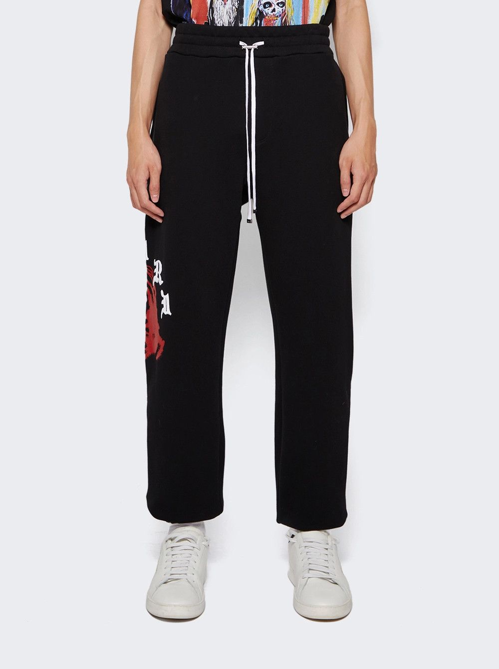 Amiri o1gr1nt0426 Wes Lang Solar Kings Sweatpants & Joggers Black Size US 34 / EU 50 - 2 Thumbnail