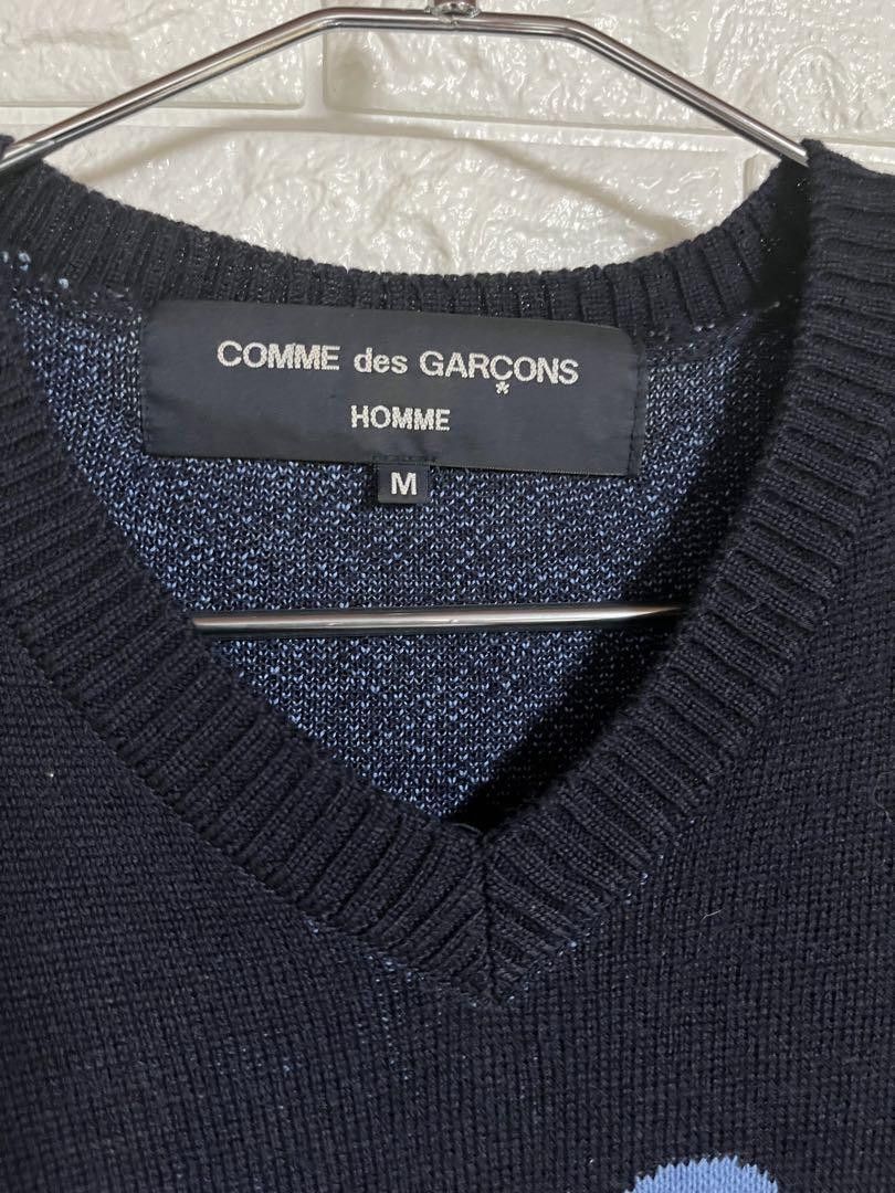 Comme des Garcons × Comme des Garcons Homme CDGH College Wool Knit Sweater Size US M / EU 48-50 / 2 - 3 Thumbnail