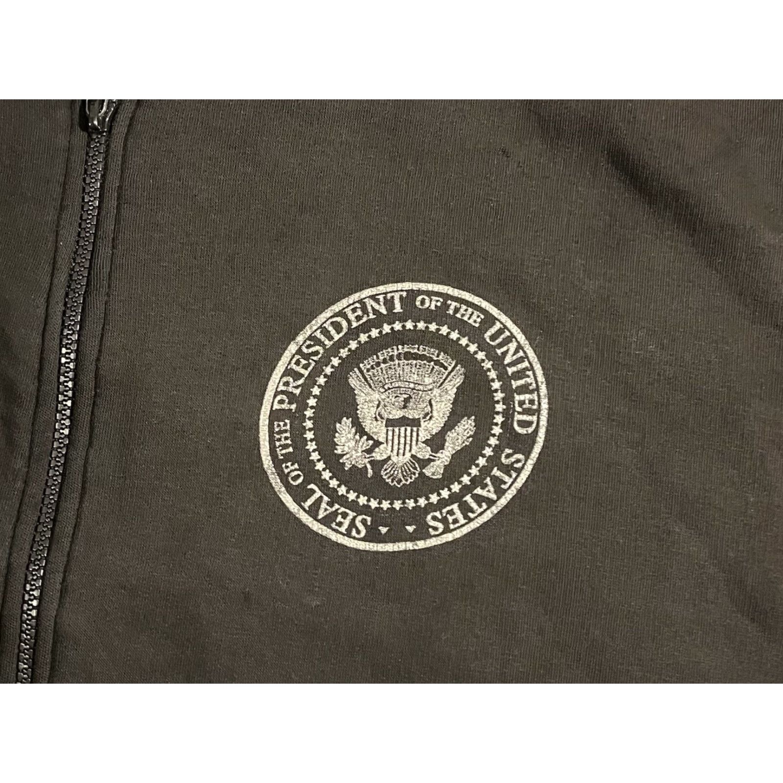 Vintage VINTAGE Barack Obama Hoodie The New Champ Men’s 4XL Black Logo Full Zip Pockets USA Retro Tree Size US XXL / EU 58 / 5 - 4 Thumbnail