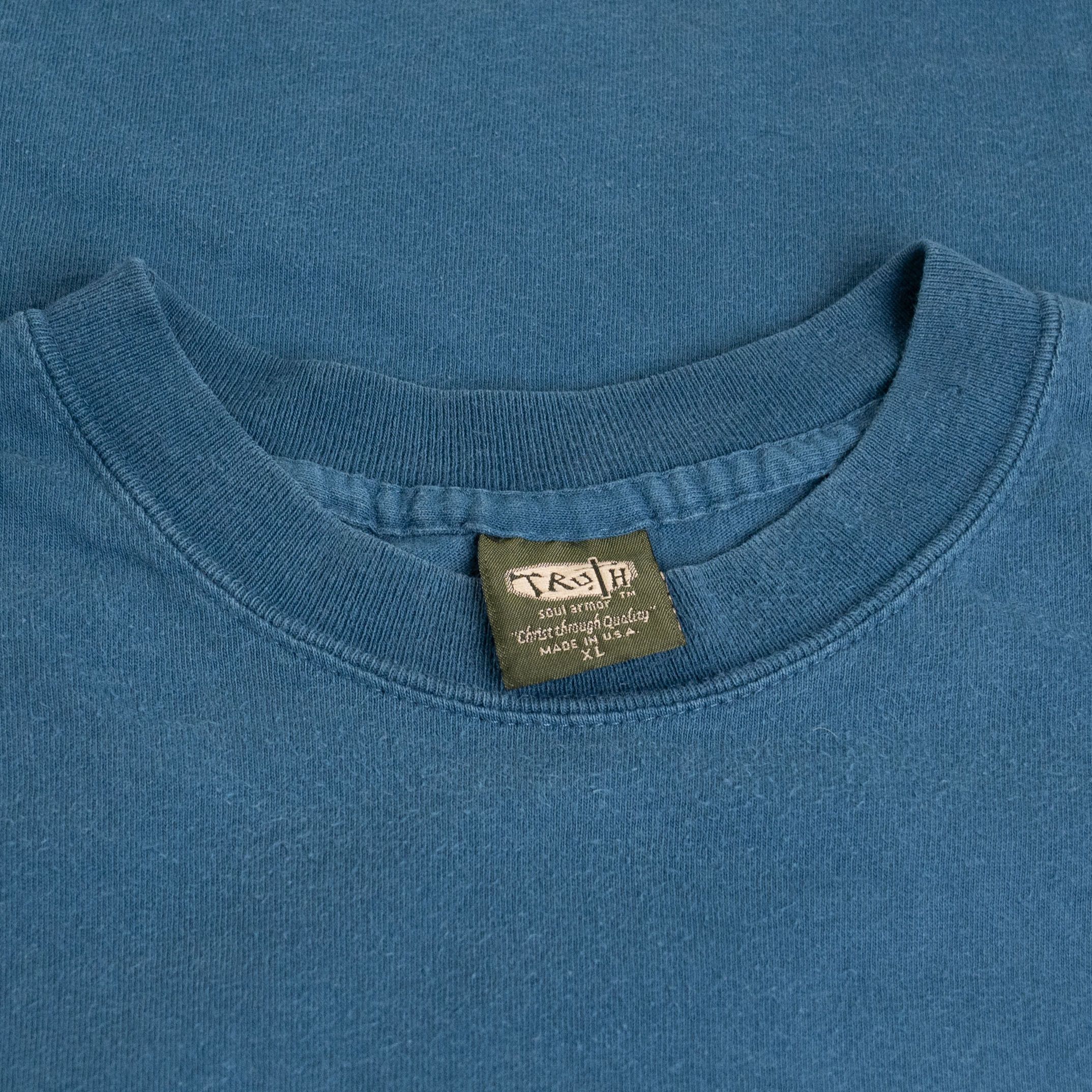 Vintage Vintage 1990's Jesus Cross Truth Tee Shirt Size US XL / EU 56 / 4 - 3 Thumbnail