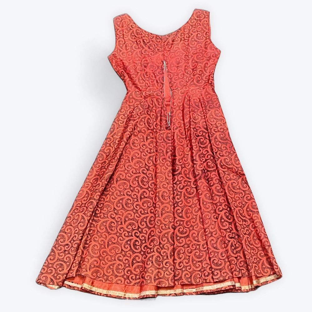 Vintage 10 Vintage Joan Preston Patterned Dress Size L / US 10 / IT 46 - 2 Thumbnail