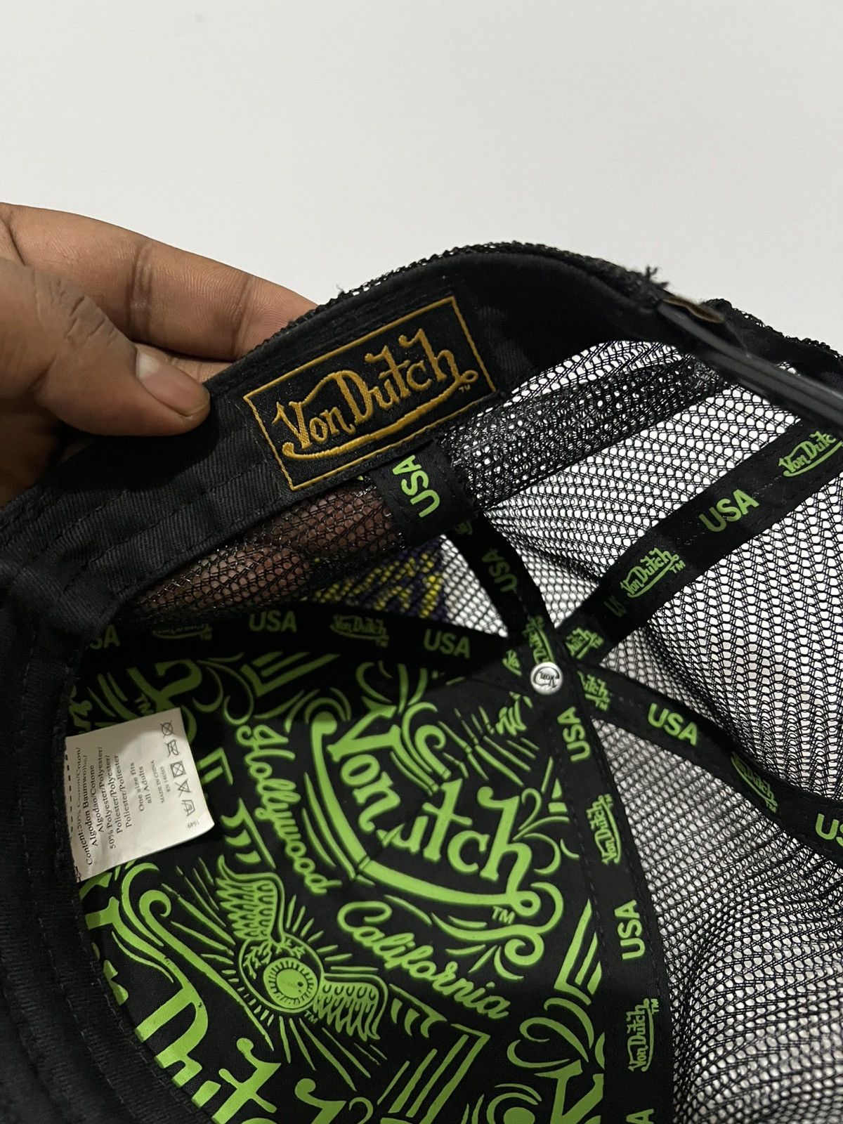 Von Dutch VON DUTCH CLASSIC FLAME TRUCKER HAT AS SEEN ON STEVE AOKI Size ONE SIZE - 5 Thumbnail