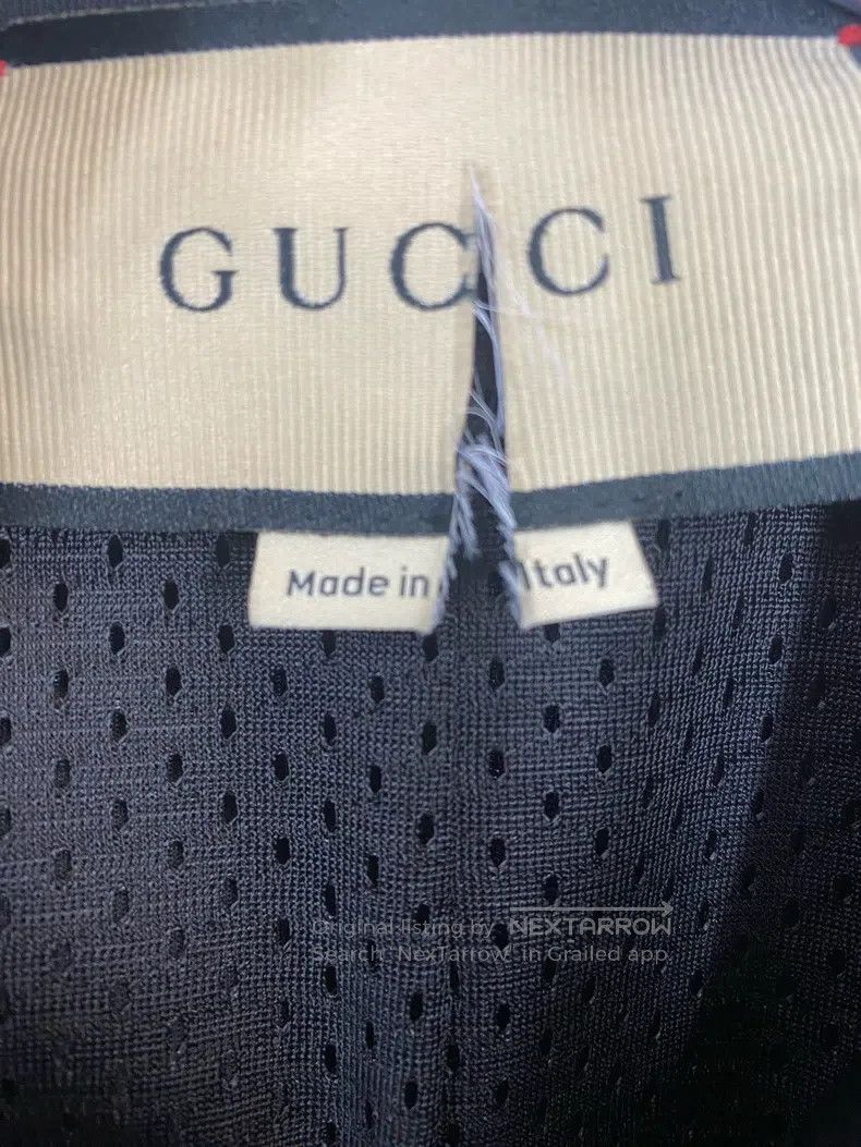 Gucci Gucci Black striped webbing decorative logo jacket Size US M / EU 48-50 / 2 - 3 Thumbnail