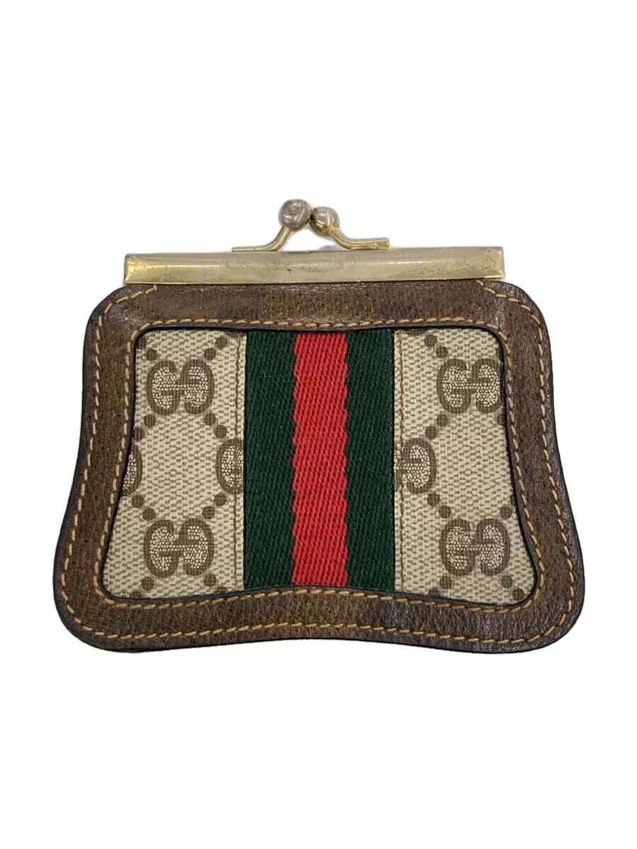 Gucci Gucci Monogram Coin Case Brown Size ONE SIZE - 1 Thumbnail